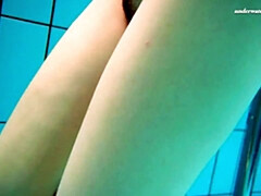 Nana, Gros cul, Femelle, De plein air, Petite femme, Chatte, Solo, Sous marin