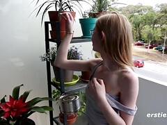 Amateur, Blonde, Mignonne, Allemand, Poilue, Masturbation, Petite femme, Solo