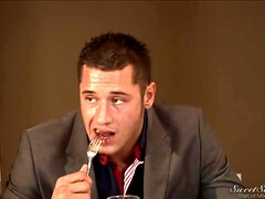 Bruinharig, Classisch, Sperma shot, Diep in de keel, Sperma in gezicht, Hd, Kut duiken, Mager