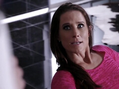 アジア人, ベッドルーム, キス, なめる, 淫乱熟女, オマンコ, 三人, オッパイの