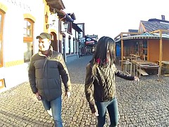 Morena, Linda, Checa, Doble penetracion, Sexo duro, Al aire libre, Trio, Tetas