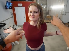 Kont, Grote mammen, Blond, Pijpbeurt, Hondjeshouding, Handbeurt, Gezichtspunt, Geschoren