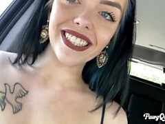 素人, デカパイ, 茶髪の, ドレス, 指いじり, オナニー, アウトドア, 一人