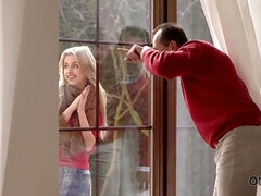 Enthousiasteling, Blond, Pijpbeurt, Tsjechisch, Daddy, Europees, Rijpe lesbienne, Tiener