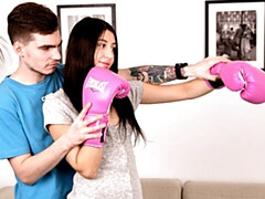 Schlafzimmer, Grosser arsch, Grosser schwanz, Braunhaarige, Hundestellung, Natürlichen titten, Jungendliche (18+), Titten