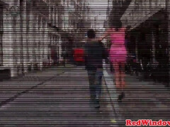 Bruinharig, Rondborstig, Hondjeshouding, Europees, Hd, Prostituee, Tatoeage, Trio