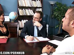 アナル, デカチン, デカパイ, フェラチオ, 茶髪の, 淫乱熟女, 母, ストッキング