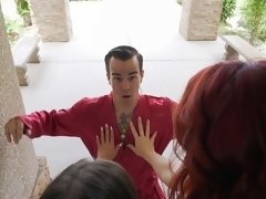 Большие сиськи, Пальцем, Лесбиянка, Лизание, Мастурбация, Киски, Рыжие, Стриптизерша