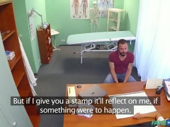 Negro, Mamada, Médico, Estilo perrito, Enfermera, Oficina, Uniforme, Voyeur