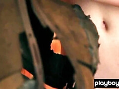 Amateur, Tetas grandes, Tetona, Tetas naturales, Al aire libre, Pelirrojo