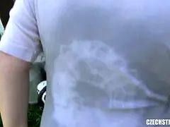 Leie, Braunhaarige, Aufs gesicht abspritzen, Hd, Milf, Natürlichen titten, Pov, Öffentlich