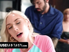 Tussi, Grosser schwanz, Paar, Spermaladung, Hardcore, Zierlich, Dürr, Titten