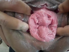 18 ans, Noire, Noir ébène, Masturbation, Solo, Webcam, Mouillée