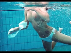 Hungarian teen Szilva underwater naked
