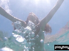 Lieveling, Bruinharig, Rondborstig, Naakt, Klein, Russisch, Alleen, Tieten likken