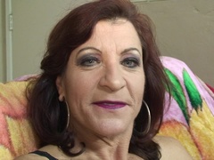 American horny older lady goes interracial