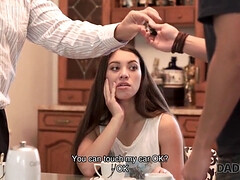 18, フェラチオ, 人形, ヨーロピアン, Hd, 小柄, 息子, ティーン