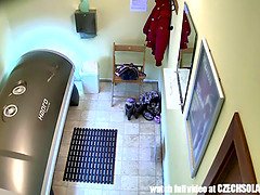 ブロンド, チェコ, Hd, 公共, オマンコ, 日光浴室, ティーン, のぞき