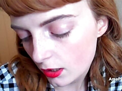 Amateur, Sucer une bite, Britannique, Tir de sperme, Branlette thaïlandaise, Fait maison, Pov, Rousse roux