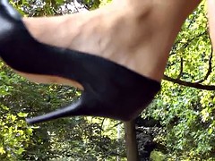 shoeplay in classic heels compilation