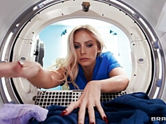 Hardcore sex in the laundry with a busty babe Danielle Renae