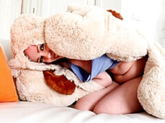 Grote kont, Grote lul, Pijpbeurt, Hondjeshouding, Roodharige vrouw, Mager, Tiener, Tieten likken