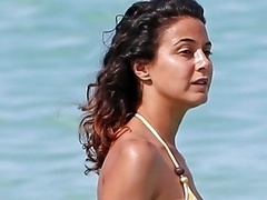 Emmanuelle Chriqui Bikini Candids at Miami Beach