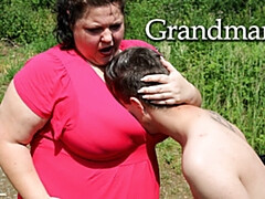 デカチン, デカパイ, フェラチオ, エロ熟女, デブ, 指いじり, 公共, オッパイの