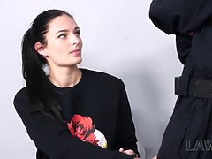 Naive 18-year-old leanne lace gets rough fucked after being arrested for corruption