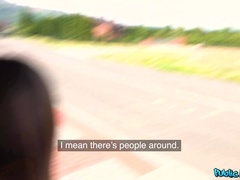 Américain, Cul, Brunette brune, Seins naturels, Public, Chatte, Cheveux courts, Tatouage