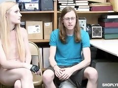 ブロンド, 浮気する, バック, オマンコ, 剃毛, ティーン, オッパイの, ユニフォーム