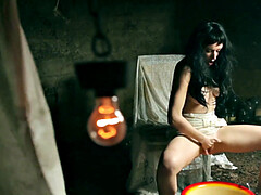 中出し, 指いじり, グローブ, 挿入, オマンコ, 一人, ストッキング, ティーン