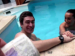 HUNT4K. Cash turns dark haired lassie Anna Rose