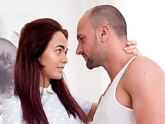 Leie, Blasen, Hundestellung, Natürlichen titten, Rotschopf, Dürr, Jungendliche (18+), Titten
