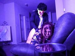 美女, デカ尻, デカチン, フェラチオ, 黒人, 指いじり, ホテル, 裸