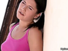 Tchèque, Petite amie, Hard, Jeans, Petite femme, Pigtail, Jupe, Adolescente