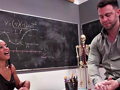 フェラチオ, ハードコア, 異人種間, なめる, 現実, 教師, ティーン, 三人