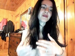 素人, デカチン, デカパイ, 茶髪の, 巨乳な, 自家製, オナニー, 淫乱熟女