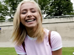 Enthousiasteling, Kont, Blond, Europees, Latijnse vrouw, Buiten, Realiteit, Tatoeage