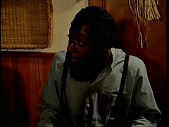 Noire, Sucer une bite, Noir ébène, Faciale, Homosexuelle, Interracial, Bureau, Nénés