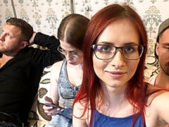 Arsch, Blasen, Gruppe, Hardcore, Lingerie, Orgie, Rotschopf, Netzkamera