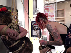 ボンデージ, 服従, フェムドム, フェティッシュ, ヒール, 淫乱熟女, 愛人, 公共
