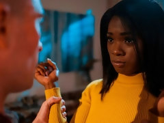 Zwart, Pijpbeurt, Bruinharig, 1 man 2 vrouwen, Handbeurt, Interraciaal, Geschoren, Strippen