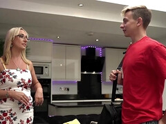 Grosse titten, Blondine, Blasen, Lecken, Milf, Muschi