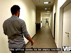 Schönheit, Grosse titten, Paar, Süss, Hd, Milf, Büro, Strümpfe