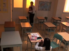 Aziatisch, Hondjeshouding, Hardcore, Japaans, Gezichtspunt, Tiener, Uniformpje