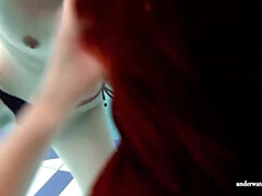 Vestido, Fetiche, Hd, Lesbiana, Lencería, Piscina, Adolescente, Bajo el agua