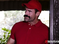 舐める尻, 黒人, 茶髪の, 異人種間, キッチン, なめる, オージー, パーティ