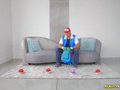 アナル, 美女, 茶髪の, イマラチオ, オマンコ, 剃毛, ストッキング, オッパイの