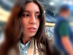 Pijpbeurt, Sperma shot, Schattig, Hondjeshouding, Sperma in gezicht, Openbaar, Kut duiken, Geschoren